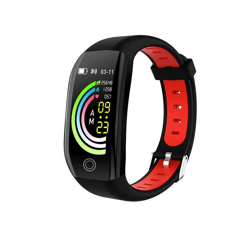 F21 smart armbånd gps fitness aktivitet tracker 1.14 "sport vandtæt blodtryksur sove monitor bånd armbånd