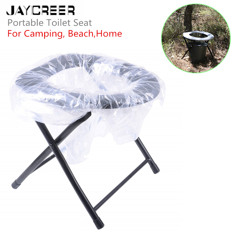 JayCreer The Comfort Chair Portable Toilet Seat For Camping, Beach, Backpacking, And More- Foldable Porta Potty Camp Toilet Seat