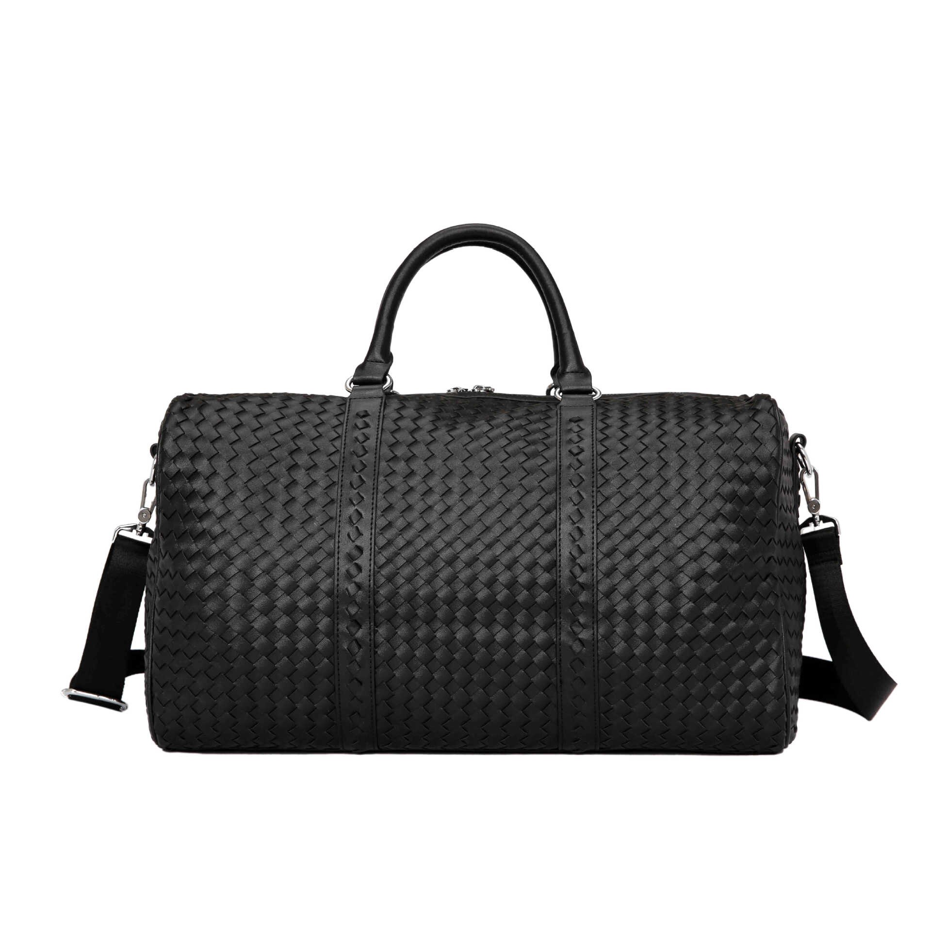 Luxe Handtas Mode Geweven Bagage Tas Grote Tassen Voor Mannen Plaid Plunjezak Casual Business Travel tassen