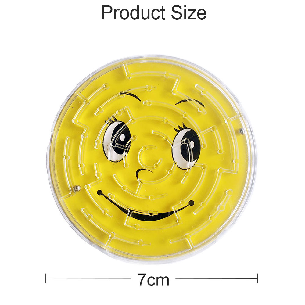 3 Stks/partij 7Cm Stalen Bal Spoor Doolhof Speelgoed Kinderen Vroege Educatief Brain Teaser Intellectuele 3D Puzzel Boord speelgoed