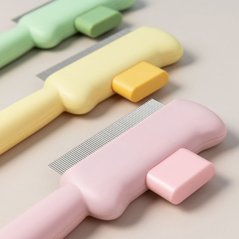 Cats Brush For Short Long Hair Massaging Deshedding Tool With Release Button Pet Grooming Comb Detangling Furs Removal