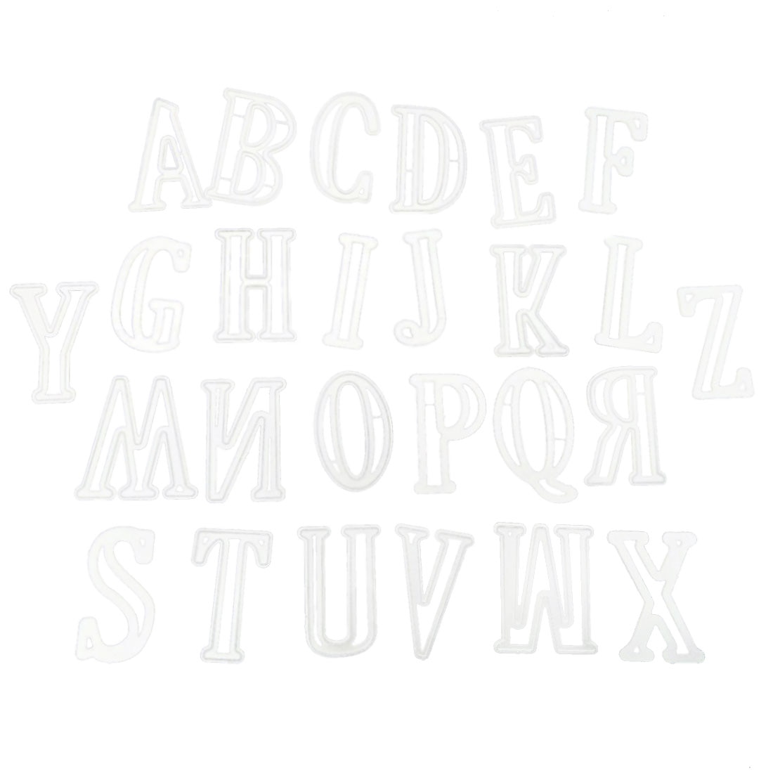 26 unids/set 5x3CM del alfabeto letras grandes troqueles de corte de Metal plantillas para DIY Scrapbooking DIY