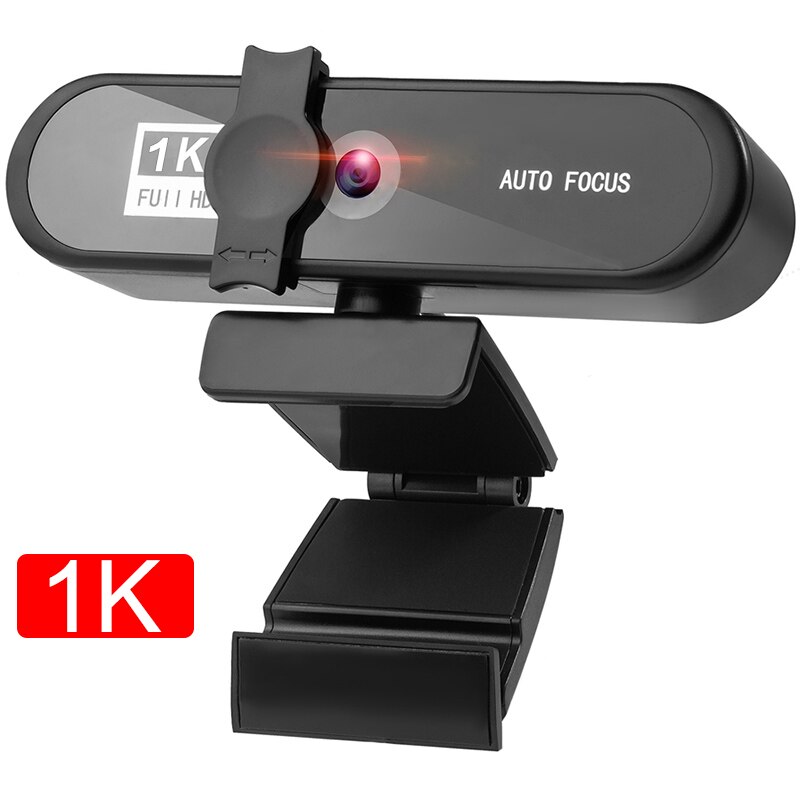 Webcam 2K 4K 1080P Web Cam PC Computer Camera Autofocus USB Web Camera Laptop Video Record With Mic For PC Conference Work Study: 1080P Without Stand