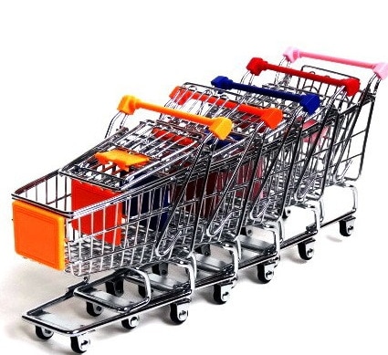 kids educational toys baby toys mini shopping cart shopping trolley made of metal