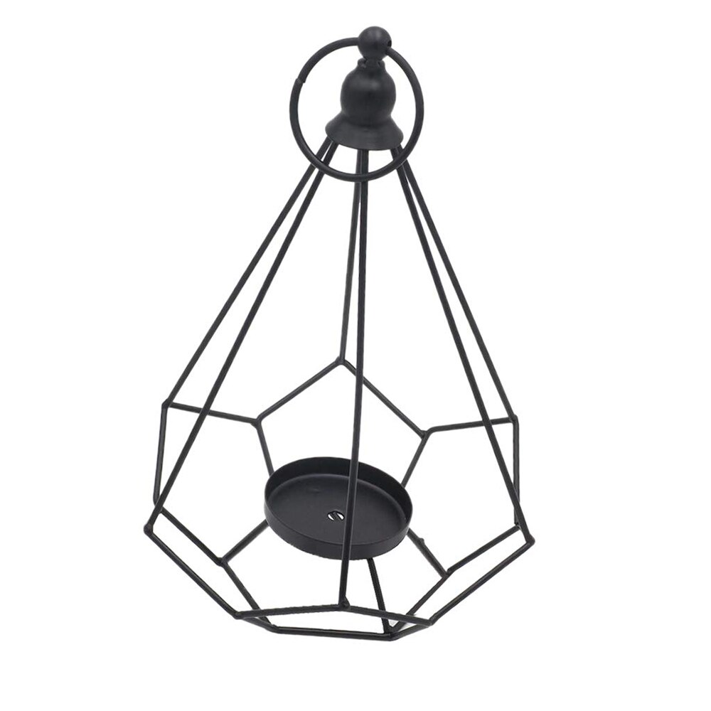 Bougeoir géométrique en fer, photophore, accessoires romantiques, Durable, décor pour mariages, événements et fêtes