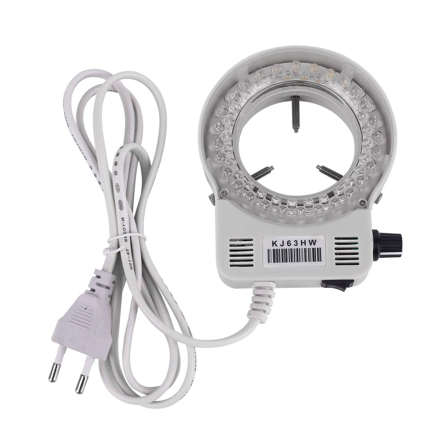 Lámpara iluminadora de Anillo de luz LED para microscopio, luz circular excelente, cámara de microscopio Industrial, fuente de luz