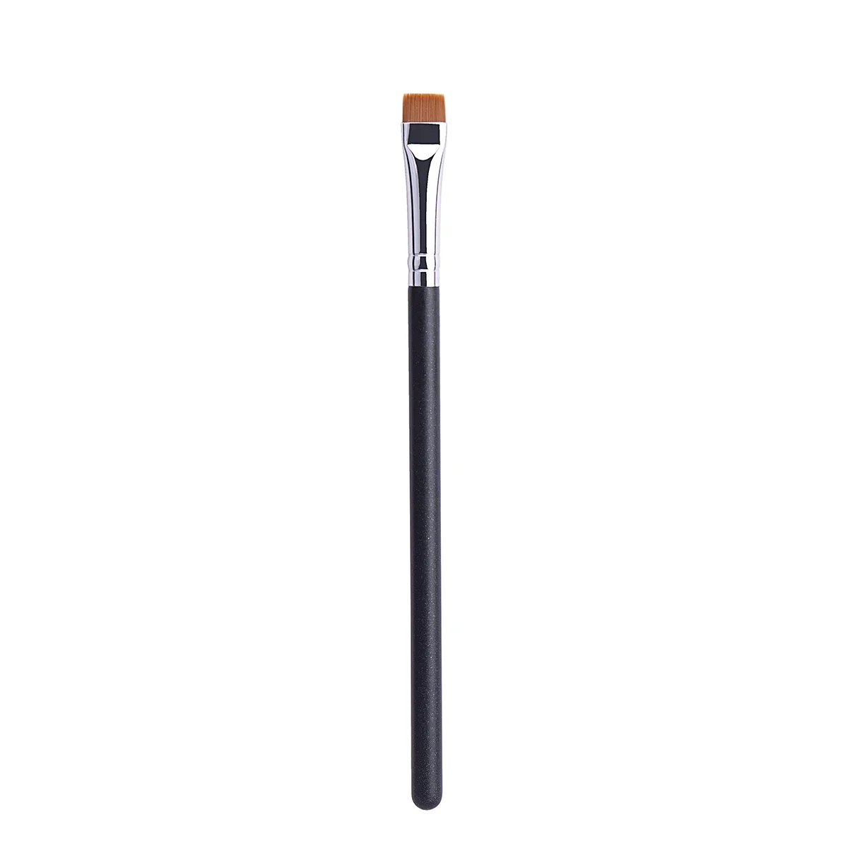 212 cepillo plano para cejas, pinceles de maquillaje para cejas ultrafinos, delineador plano, delineador de ojos fino, herramienta de cepillo de belleza para contorno de cejas: Negro