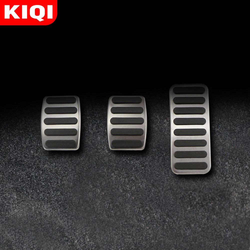 Kiqi rustfrit stål bil pedal pedal cover til suzuki  sx4 aerio ciaz vitara s-cross splash ignis kizashi sidekick samurai dele
