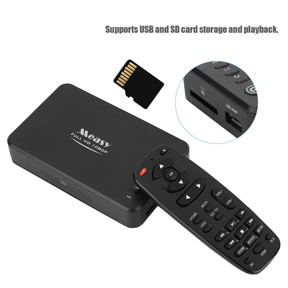 Measy A1HD Full HD Media Player Multimedia Portable 3D Hard Disk 1080P HD Video Audio Player Support USB and SD Card 100-240V