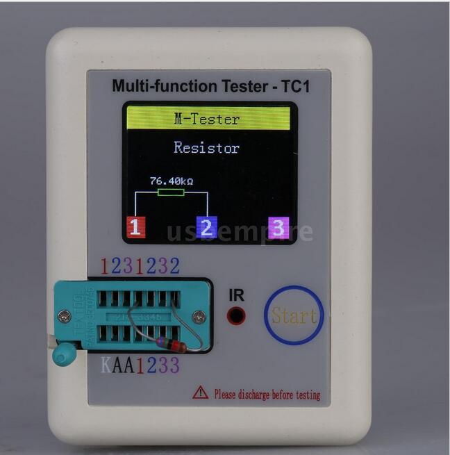 Transistor Tester TFT Diode Triode Capacitance Meter LCR ESR NPN PNP ...