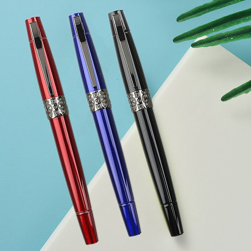 luxury specials 3PCS Fountain Pen Girls Men's High-end Dedicated Exquisite Student Calligraphy ink Pen: Dark tip Nib 0.38MM