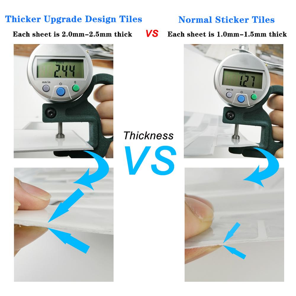 Large Size 12*12 Inch White Subway Wall Sticker For Kitchen Backsplashes Subway Tiles Peel and Stick Wall Tile Mosaic Wall Stick