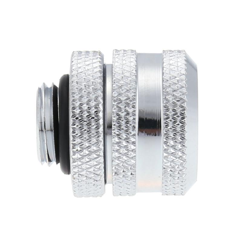 G1/4 14mm OD 4 Laps Hard Tube Quick Fitting Connector for CPU cooling fan PC Water Cooling system