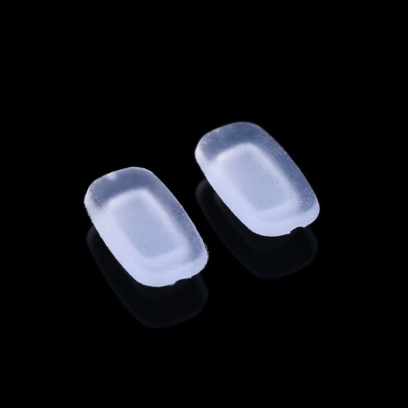 5 Paires/lot Inséré Silicone Carré Airbag Plaquettes Souples Sur Lunettes Lunettes À Fentes Accessoires