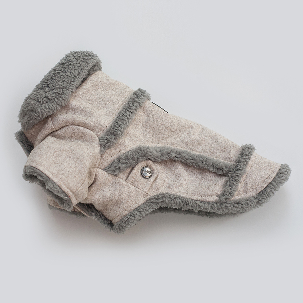 Chaqueta nórdica gruesa y cálida para perro, abrigo de dos patas para cachorro, ropa de algodón para perros pequeños y medianos, ropa de para invierno