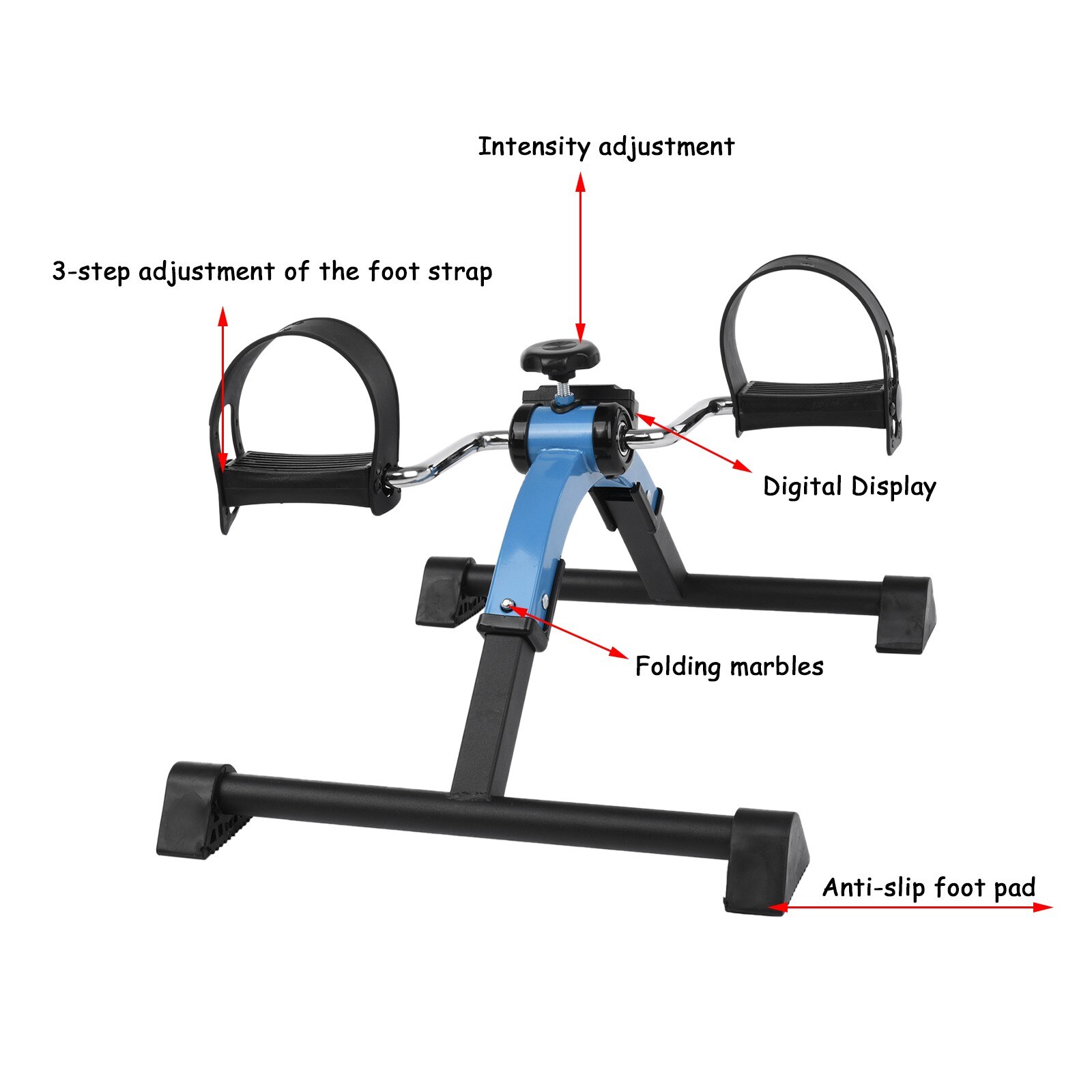 US STORE Unisex Mini Leg Fitness Equipment With Digital Device Multi Level Resistance Canexercise Muscle Mini Fitness Pedal