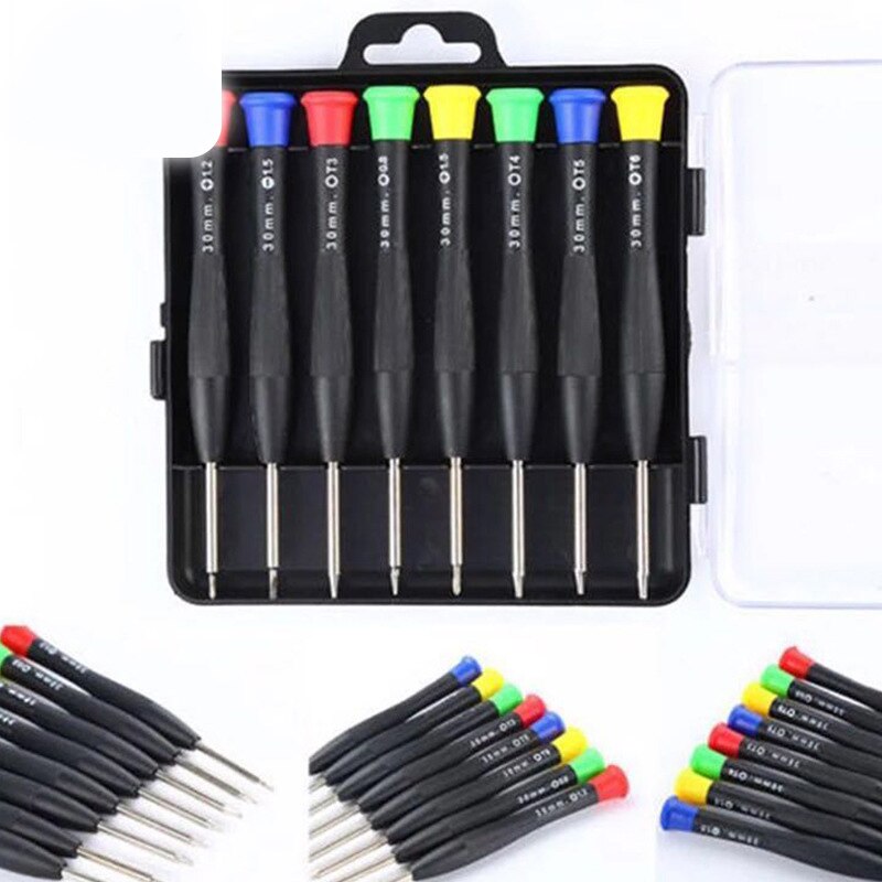 8 In 1 Screwdriver Kit, Durable Practical Cross Screwdriver Plum Screwdriver Repair Set T For Mobile Phone PC DIY Repair