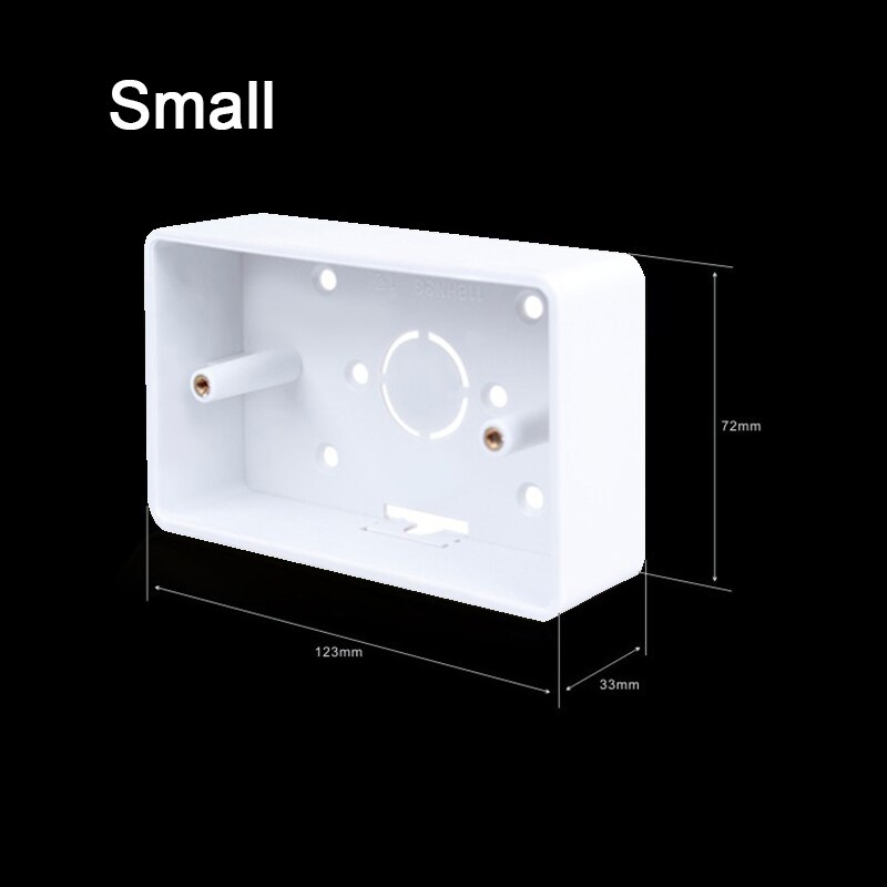 1pc Switch Socket Base Outfit Junction Box Surface Mount Bottom Box Wall Tools