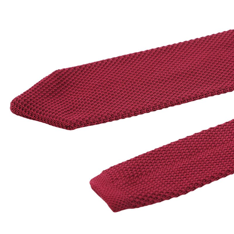 Cravatte colorate da uomo in maglia lavorata a maglia cravatta tinta unita stretto sottile magro tessuto tinta unita cravatte strette: chiaretto