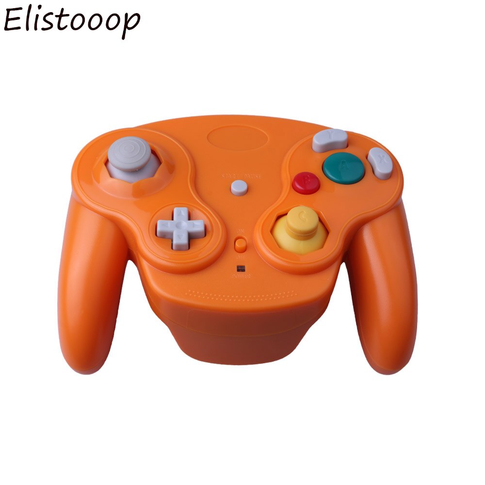 Wireless Bluetooth Gamepad 2.4Ghz Bluetooth Controller Joystick For Nintendo GameCube For NGC For Wii: Orange