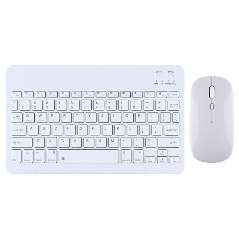 Xiaomi-teclado y ratón inalámbricos con Bluetooth, tableta magnética ultrafina de 10 pulgadas para IPad, Huawei, tabletas, teléfonos recargables: Caqui