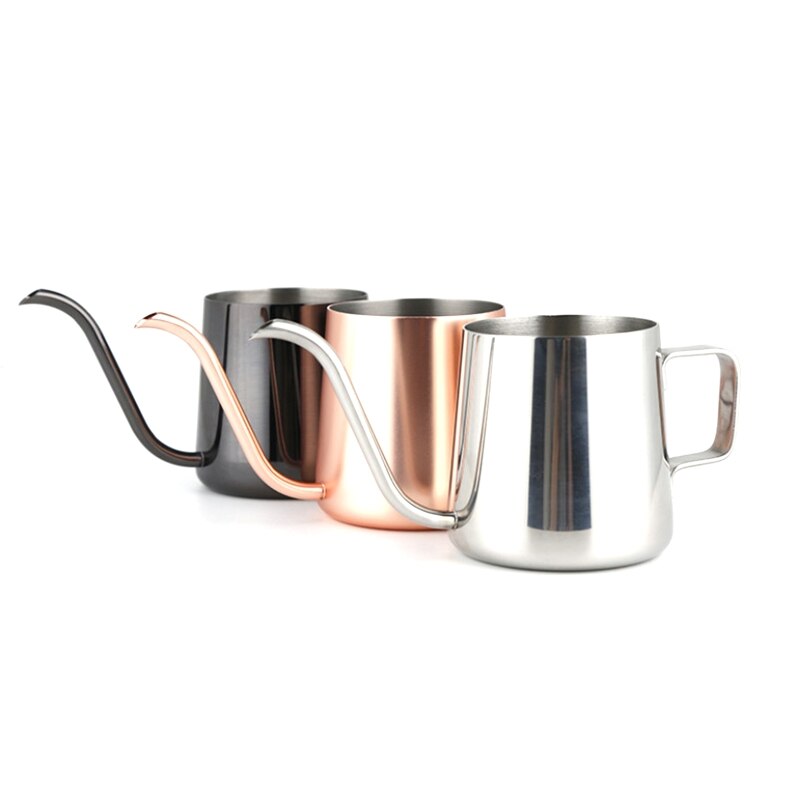 Handstansgryta kaffekannor droppar svanhalspip lång munkaffekanna tekanna 634e