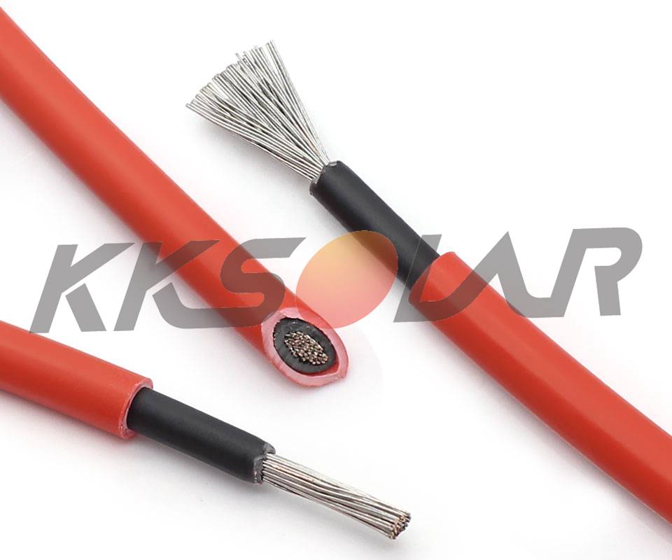 4mm2 12AWG black &amp; red Solar PV Copper Cables Wires with Connector solar Panel Extension Cable for solar panel kit Accessories