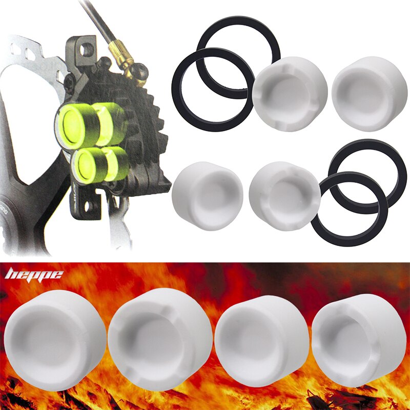 HEPPE Fahrrad Hydraulische Bremssattel Keramik Kolben MTB Rennrad Rabatt Bremskolben Für M640 M810 M820 M7120 M8120 M9120 4-kolben