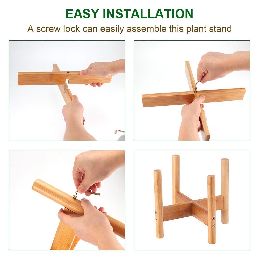Soporte para maceta de estilo nórdico, tamaños S/M/L, soporte para plantas, soporte firme para maceta, para interiores y Exteriores, Oficina, escritorio, plantas en maceta