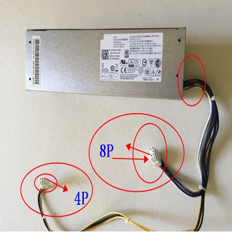Original psu til dell 3667 3668 180w strømforsyning  f180es-00 l180 eps -01 b180as-00 h180es-02 h180es-03 hu180ns-00 b180as-01