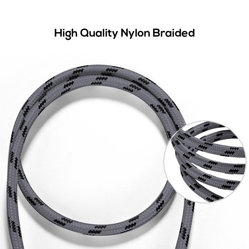 TOPK 1 m 2 m Micro Usb-kabel 2.4A Snelle Opladen Data Kabel voor Xiaomi Redmi Note 5 Samsung Nylon android Telefoon Oplader Kabel