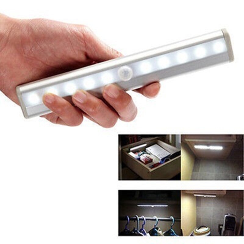 Night Light Wardrobe lights PIR Motion Sensor Led Wardrobe Light With Adhesives Sticker LED Lamp For Cupboard Closet Kitchen