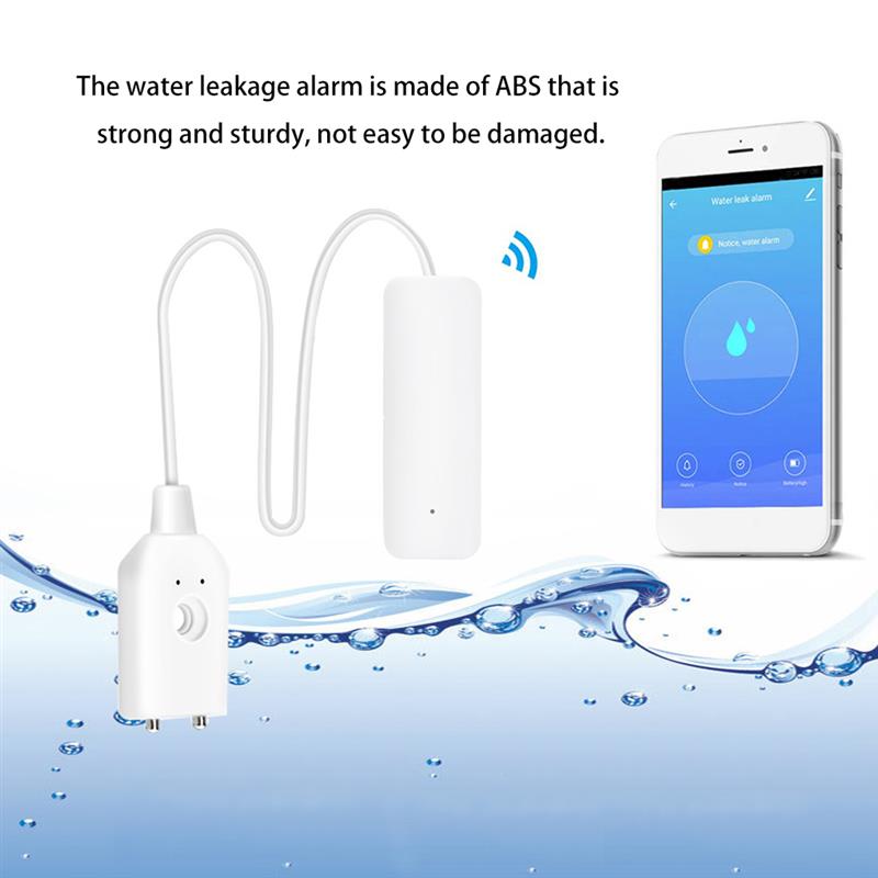 Tuya Home Alarm Water Leakage Alarm Independent WIFI Water Leak Sensor Detector Flood Alert Overflow Security Alarm System