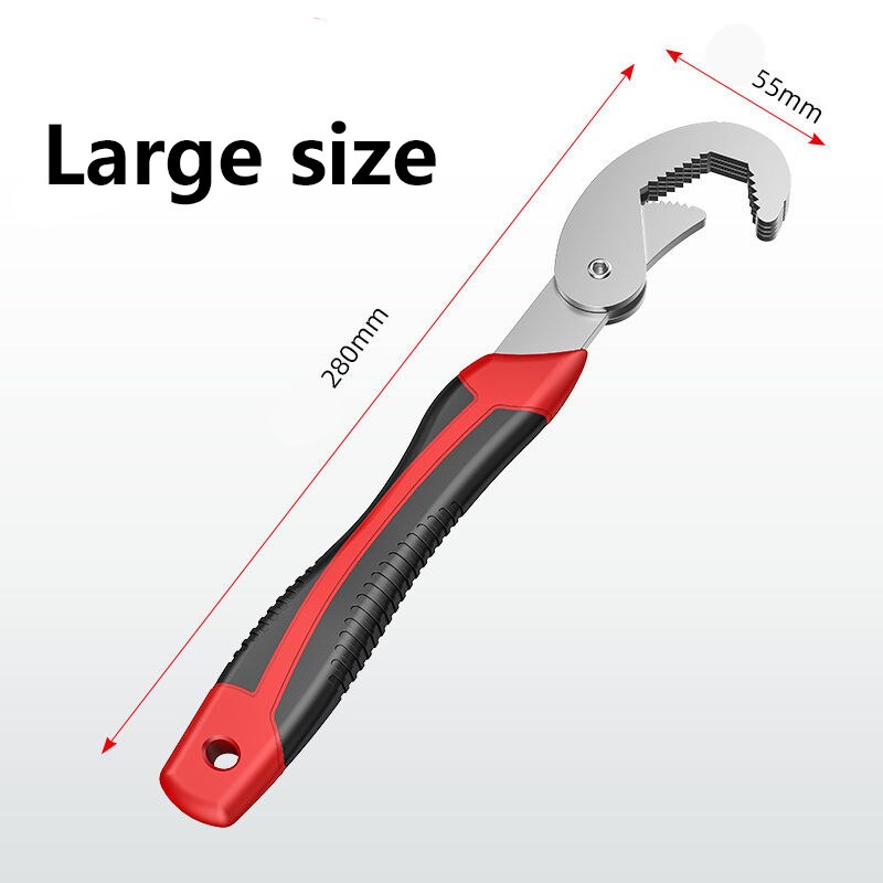 Universal Wrench Tool Set Open Mouth Universal Opening Wrench Single Multi-Function Fast Automatic Adjustable Activity Wrench: Large size