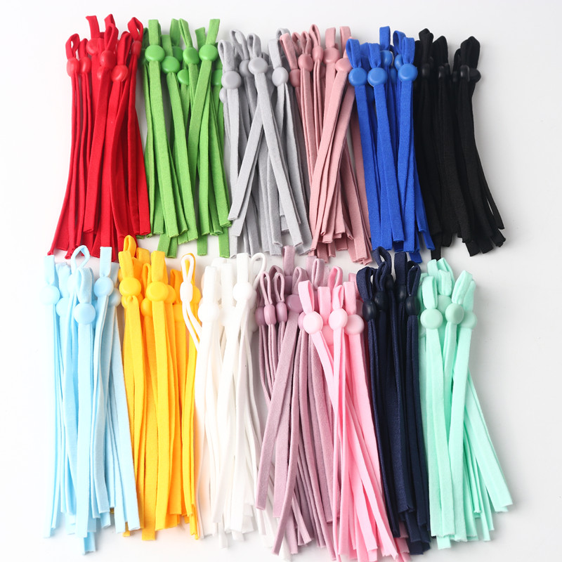 60 stück von Farbe Maske Elastische Band Nylon Elastische Handgemachte Diy Nähen Zubehör Einstellbare Maske Ohr Seil Material 11-12CM