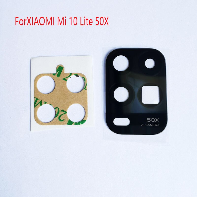 2pcs/lot Coopart Back Rear Camera Lens Glass Cover Replacement Cover ForXIAOMI Mi 10 Lite Youth 5G 48MP 50X Highwith sticker