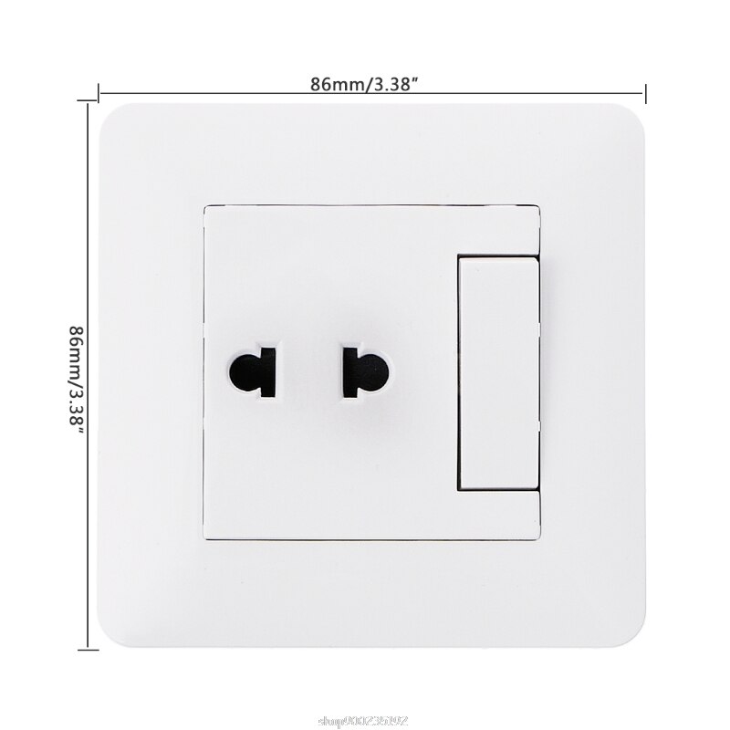 Stopcontact 2 Gat Universele Stopcontact Met 1 Gang 2 Way Lichtschakelaar Porselein Wit Wandpaneel