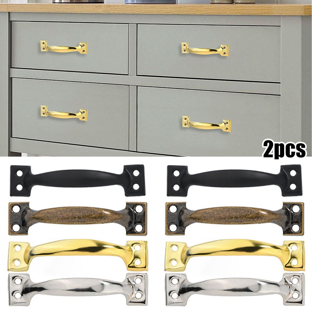 Golden Cupboard Handle Brushed Stainless Steel Kitchen Cabinet Door Knob Furniture Drawer Pull Hardware Pulls Bar Handle