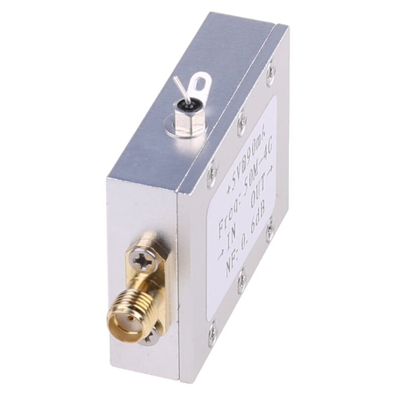 RF Amplifier Low Noise Amplifier Ham Radio Module LNA 50M-4GHz NF=0.6dB RF FM HF VHF / UHF Ham Radio -110dBm