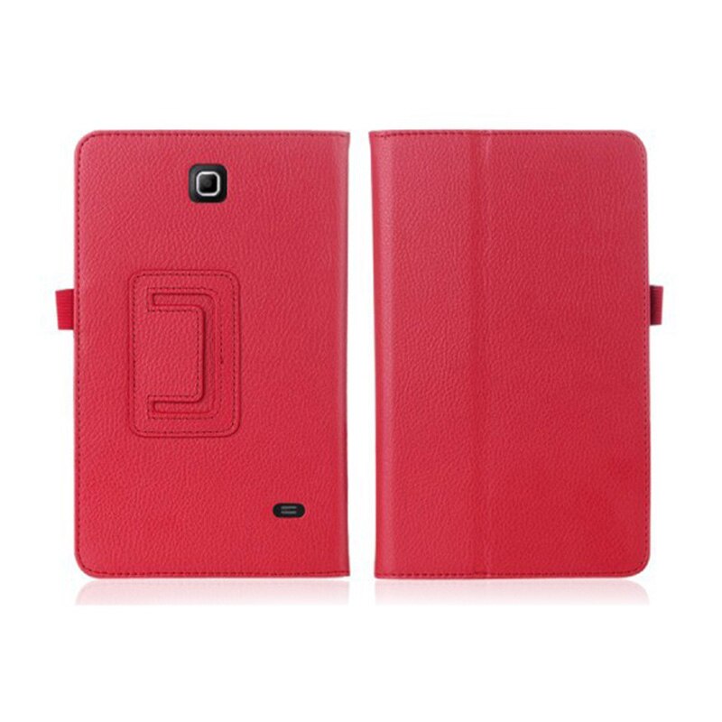 Funda de piel sintética para tableta samsung galaxy tab 4 8,0 SM-t331, accesorios para tablet, 8,0 pulgadas, T330, T331, T335: red