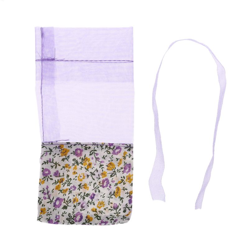 Lavendel Zakje Lege Zak Mesh Stiksels Beam Pocket Voor Opslag Droge Bloemen Zaden QX2E: 7