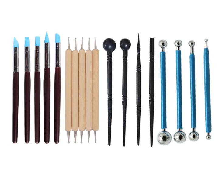 Arts Crafts Clay Sculpting Tools Pottery Carving Tool Set Pottery &amp Ceramics Wooden Handle Modeling Clay Tools