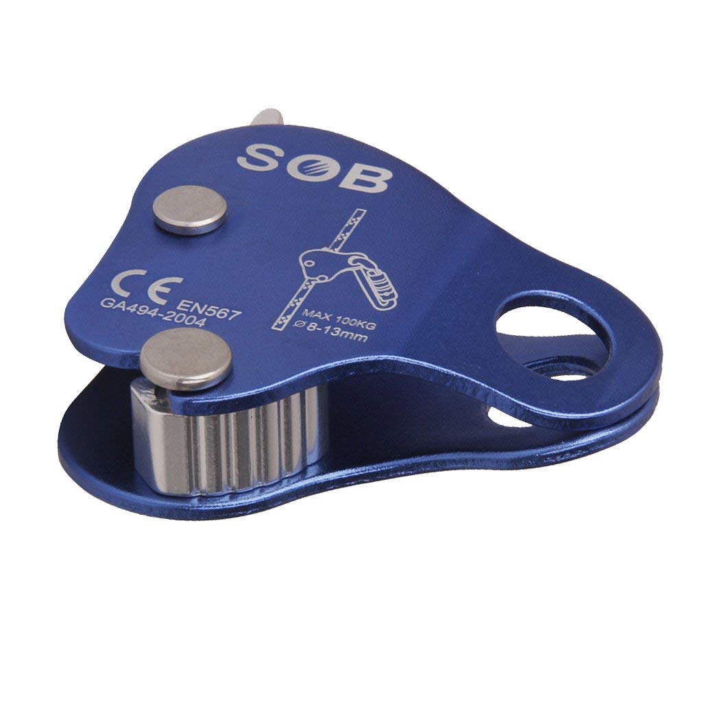7 x 7.7 cm 24 kN Pulley Aluminum Climbing Rope Blocker Grab Climbing Rope For Outdoor Climbing/Mountaineering etc
