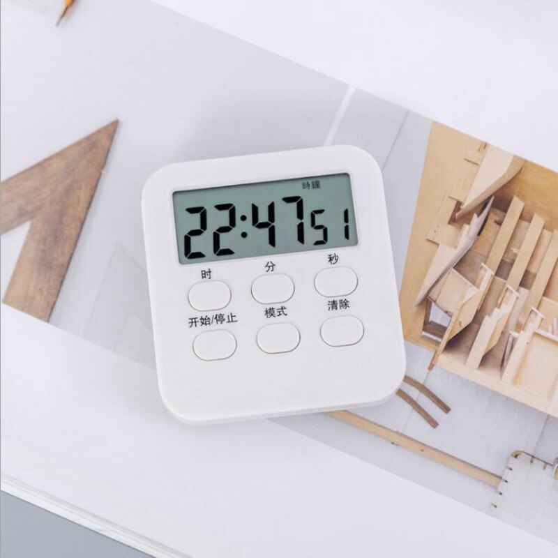 24-hour timer with time timer Multi-function kitchen electronic countdown reminder small clock