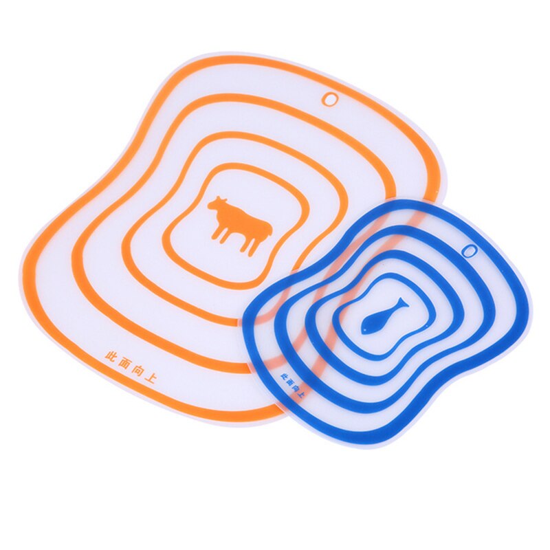 Portable Cutting Borad Plastic Non-Slip Chopping Borad Frosted Meat Vegetable Cutting Board Pad Kitchen Gadgets