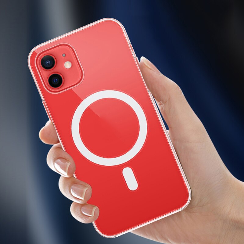 Hard Crystal Case For Apple iPhone Cover For iPhone 12 13 Pro Max Mini Magnetic Cover For iPhone 13 11 Pro Max XR XS Max Funda