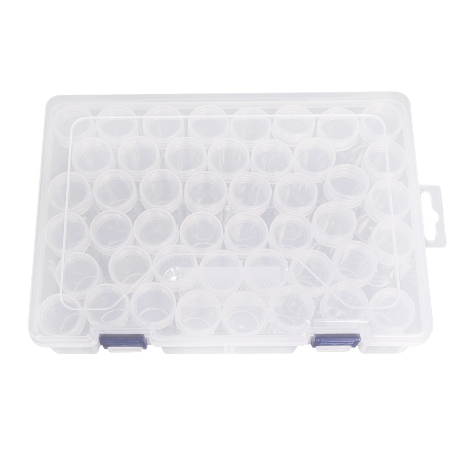 44 Compartment Craft Organizer Plastic Box Jewelry Bead Storage Container Round