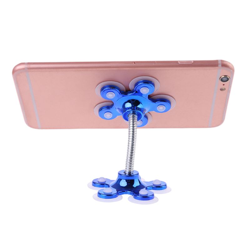 360 Degree Rotatable Flower Magic Suction Cup Mobile Phone Holder Car Bracket