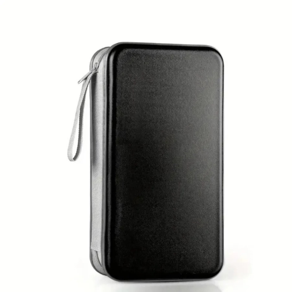 CD Case, DVD Case Holder 96 Capacity Hard Plastic CD DVD Disc Cases Storage Binder Wallet for Car Home Office Travel