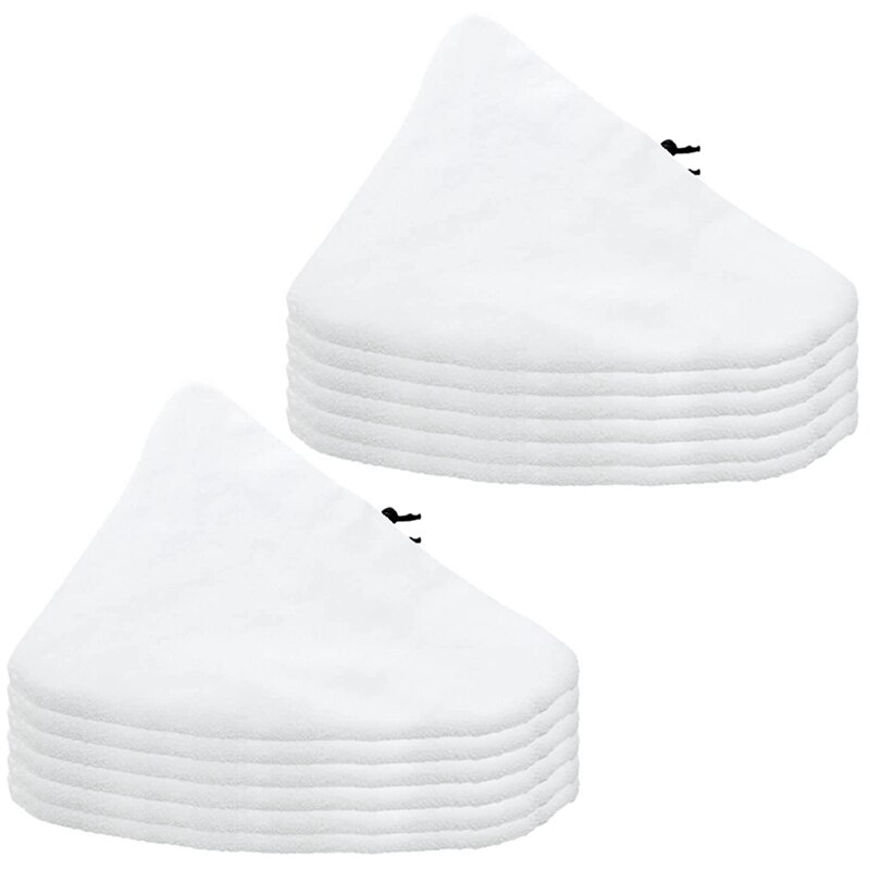 Driehoekige Steam Mop Pad Wasbare Microfiber Stoomboot Schoonmaken Pad Geschikt Voor Steamboy X5 H2O S302 S001,12 Stuks: Default Title